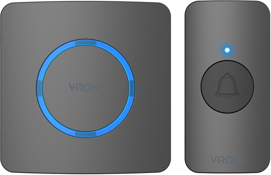 Picture of Orno bezprzewodowy dzwonek sieciowy, learning system, 38 dwików, 200m, czarny, DB-11/B