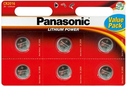 Picture of Panasonic Bateria Lithium Power CR2016 90mAh 6 szt.