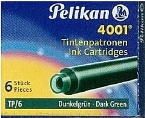 Picture of Pelikan Naboje krótkie TP/6 ciemnozielone