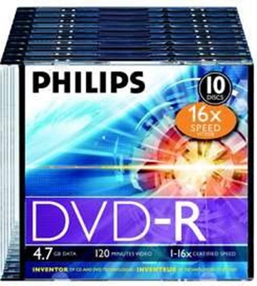 Picture of Philips DVD-R 4.7 GB 16x 10 sztuk (JAB-2793756)