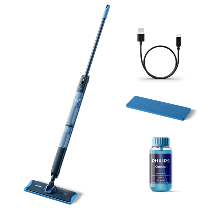 Picture of Philips XV5113/01 OneUp 5000 Series Electric Mop, Blue/Black