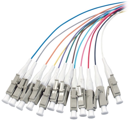 Attēls no Pigtaile wiatowodowe OM3 50/125 MM 12 szt. LC Simplex 2m