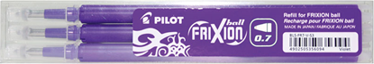 Attēls no Pilot WKLAD DO WYMAZYWALNEGO PIORA FRIXION FIOLETOWY OPAKOWANIE 3 SZT (BLS FR7 V)