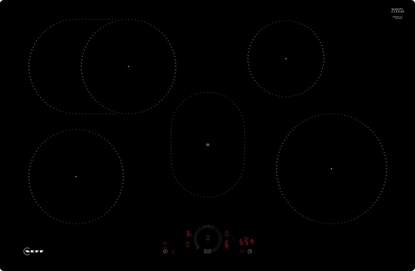 Attēls no Pyta grzewcza Neff Neff T58PHF1L0 N 70, self-sufficient hob (black, 80 cm)