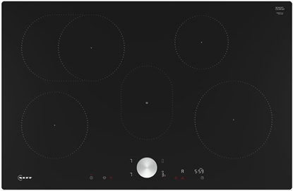 Attēls no Pyta grzewcza Neff Neff T58PTF1L0 N 90, self-sufficient hob (black/stainless steel, 80 cm)