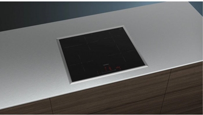 Attēls no Pyta grzewcza Siemens EH645HFB1E independent hob (black/stainless steel, 60 cm, Home Connect)