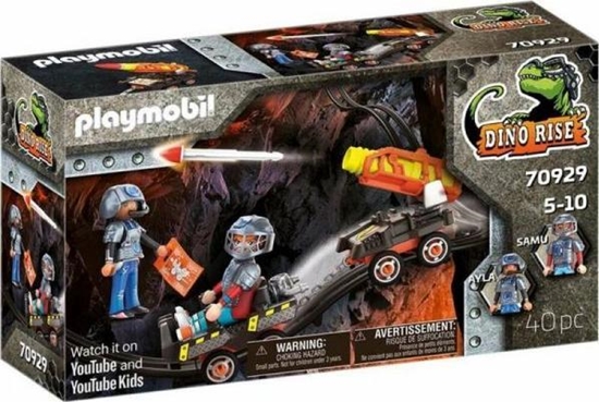 Picture of Playmobil PLAYMOBIL 70929 Dino Mine Rocket Kart Construction Toy