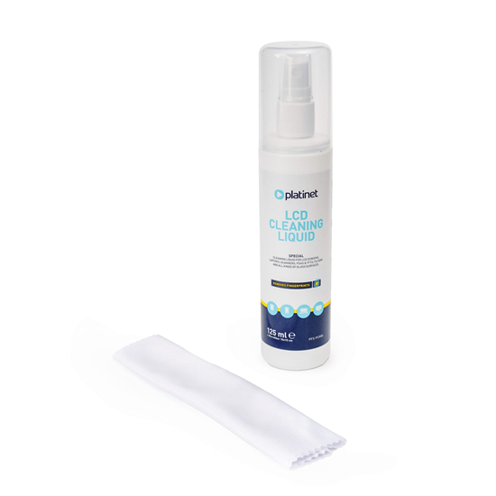 Picture of PLATINET LCD CLEANING LIQUID + MICROFIBER  PYN DO LCD 125ML + MIKROFIBRA 15x15CM PFS-PCK06 [46121]