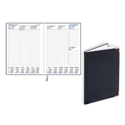 Изображение Plānotājs 2026.gadam EKO Prestige A5, nedēļa, balacron, melna