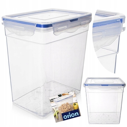 Attēls no Pojemnik PLASTIKOWY na ywno z pokrywk i uszczelk 3L ORION 127179