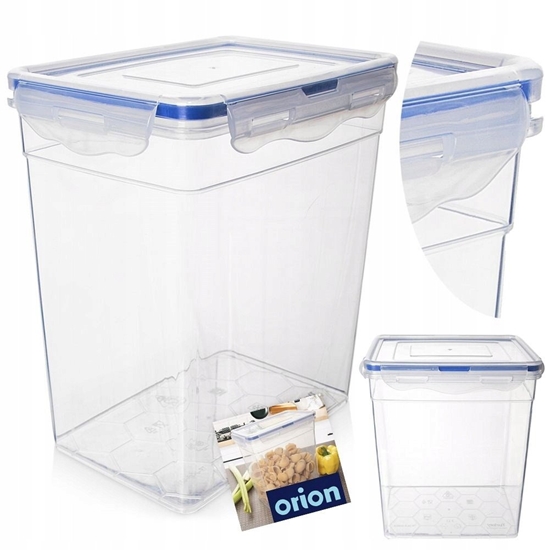 Изображение Pojemnik PLASTIKOWY na ywno z pokrywk i uszczelk 3L ORION 127179