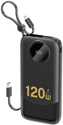 Picture of Powerbank Dudao Powerbank K13 10000mAh z wbudowanym kablem - czarny