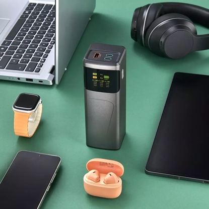 Attēls no Powerbank Hama High Power Litowo-jonowy (Li-Ion) 24000 mAh szary