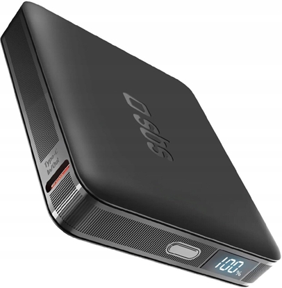 Attēls no Powerbank Powerbank SBS HD 10W 5000mAh USB-C z wywietlaczem LCD - black