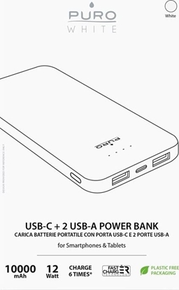 Picture of Powerbank Puro Fast Charger 10000mAh Biay