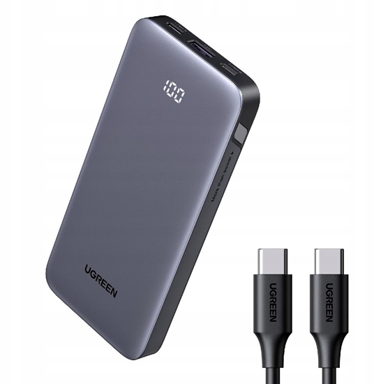 Picture of Powerbank Ugreen Powerbank Nexode 10000mAh 30W USB-A 2xUSB-C - szary