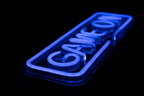 Изображение PREYON Neon gamingowy LED cienny GAME ON Blue Eye Bait (PBEB12GO)