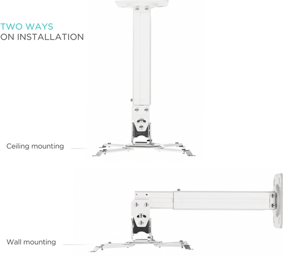 Picture of PROJECTOR ACC MOUNT/WHITE K5A-W ONKRON K5A-W (4603728440323)