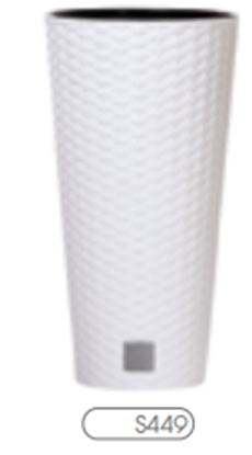 Изображение Prosperplast Doniczka RATO TUBUS 250mm biaa - DRTUS250-S449