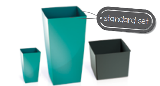 Изображение Prosperplast Doniczka URBI SQUARE 140mm antracyt - DURS140-S433