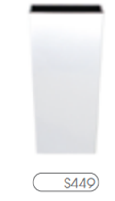 Изображение Prosperplast Doniczka URBI SQUARE 220mm biaa - DURS225-S449