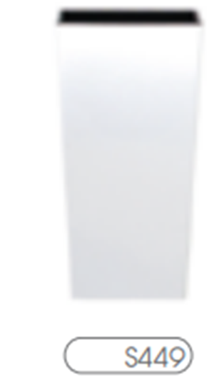 Изображение Prosperplast Doniczka URBI SQUARE 220mm biaa - DURS225-S449