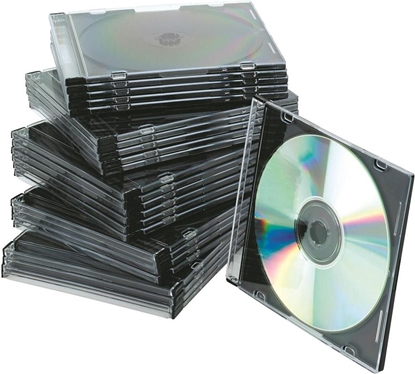 Изображение Pudeko na pyt CD/DVD slim przeroczyste 25szt. (5706002022105)