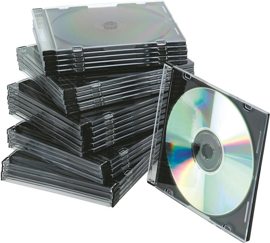 Изображение Pudeko na pyt CD/DVD slim przeroczyste 25szt. (5706002022105)