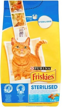 Attēls no Purina KARMA DLA KOTÓW FRISKIES SK STERILE - OSO, WARZYWA 1,5KG