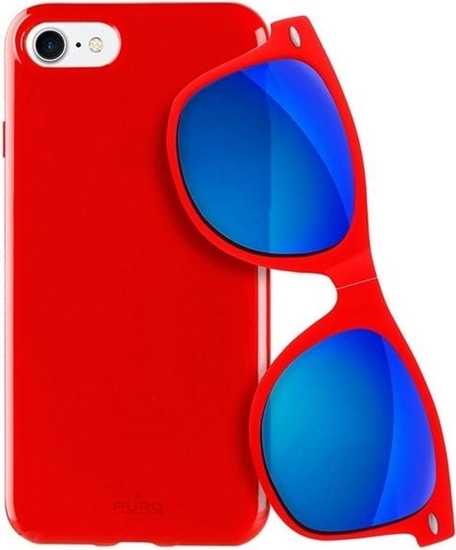 Picture of Puro Sunny Kit etui dla iPhone 7/8 + okulary (IPC747SUNNYKIT1RED)