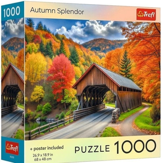 Изображение Trefl Puzzle USA Collection: Autumn Splendor 1000 elementów (99290)