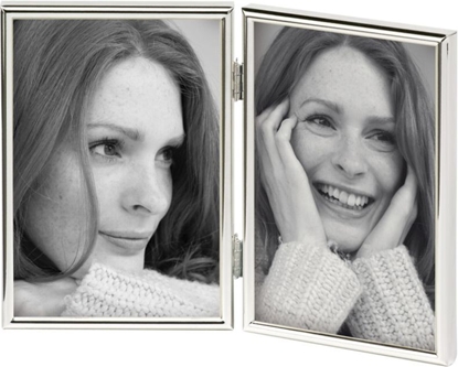 Изображение Ramka Walther Chloe, 2x10x15, podwojna, srebrna (WD215S)