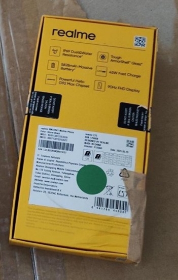 Picture of REALME�C75 RMX3941(EU)�256GB 8GB STORM BLACK DAMAGE BOX