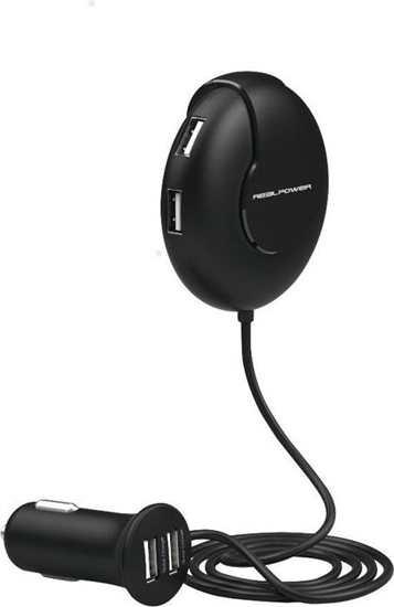 Picture of Realpower KFZ-Ladegerät Hub 6     2400mA   6xUSB