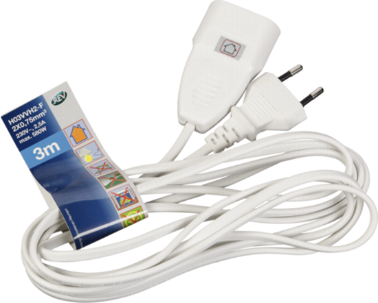 Picture of REV Europlug extension 3,0 m white