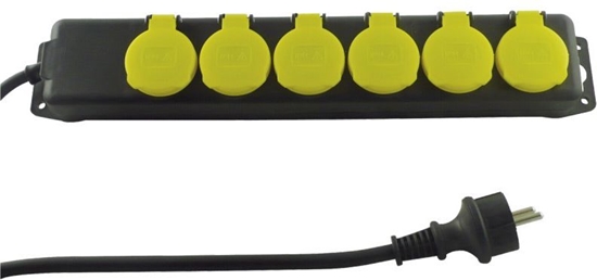 Picture of REV Multiple Socket Outlet IP44 6-fold 1,4m