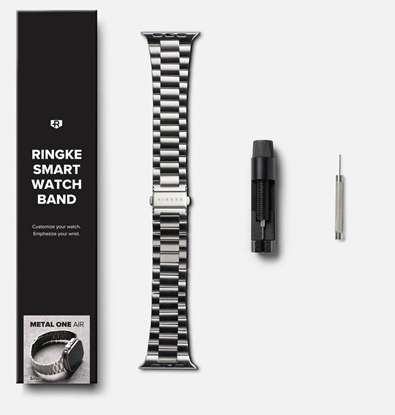 Attēls no Ringke Bransoleta Metal One Air do Apple Watch 8 / 9 / 10 / 11 / SE / Ultra 44/45/46/49mm Silver