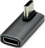 Picture of Roline Adapter, USB4 Gen 3x2, Aluminum, 90° rotated, Type C, M/F, silver