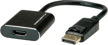 Attēls no Roline DisplayPort-HDMI Adapter, 4K@60Hz, DP v1.4, DP M - HDMI F