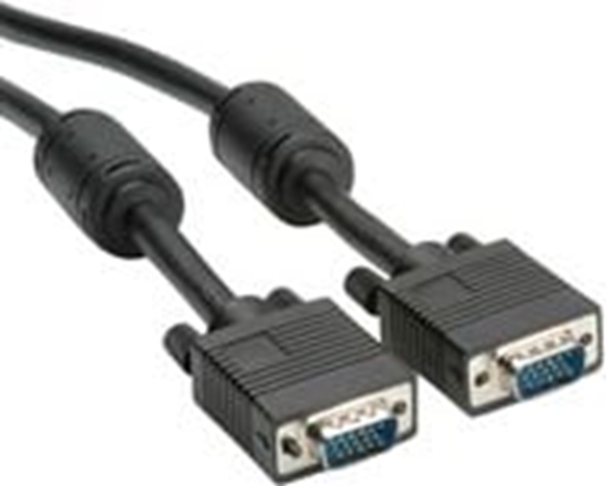 Picture of Roline HQ VGA Cable + Ferrite + DDC, HD15, M/M, 2 m