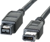 Picture of Roline IEEE1394b FireWire Cable, 9/6-pin, A-B, black, 1.8 m