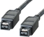 Изображение Roline IEEE1394b FireWire Cable, 9/9-pin, A-A, black, 1.8 m