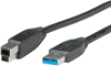 Изображение Roline USB 3.2 Gen 1 Cable, A - B, M/M, black, 1.8 m