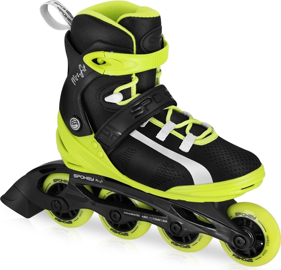 Изображение Rolki Spokey MrsFIT rekreacyjne limonkowe r. 37