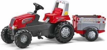 Изображение Rolly Toys Traktor Junior czerwony z przyczep 800261 (5800261)