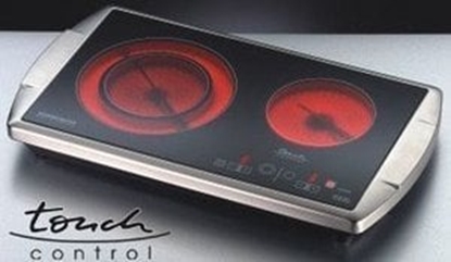 Изображение Rommelsbacher Podwójna pyta grzewcza CT 3403 / TC (stal nierdzewna / czarny)