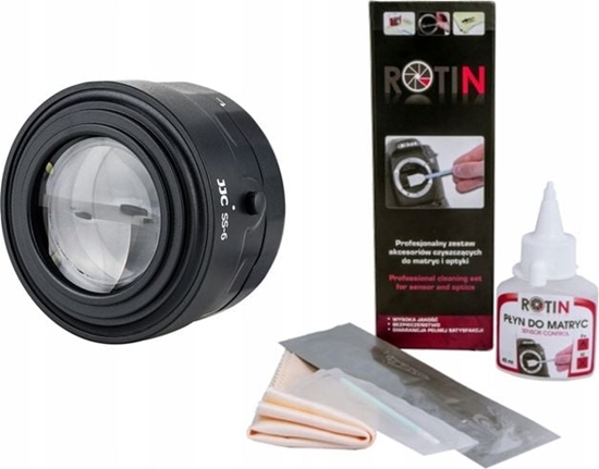 Изображение Rotin Zestaw czyszczcy pyn + ciereczka + szpatuki + szko powikszajce do matrycy aparatów