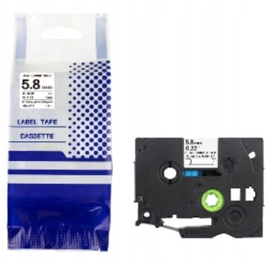 Изображение Rurka termo BROTHER HSE-211BY 6mm x 1,5m czarny na ótym zamiennik