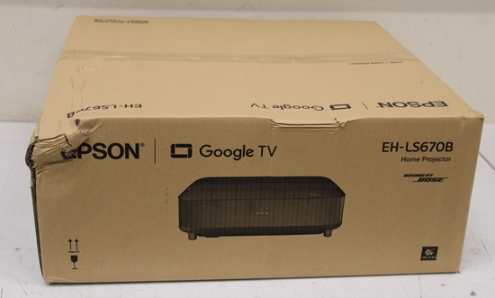Picture of SALE OUT. Epson EH-LS670B 4K Pro-UHD 3LCD Projector/3600Lm/16:9/5000000:1, Black | Epson EH-LS670B | Full HD (1920x1080) | 3600 ANSI lumens | Black | DAMAGED PACKAGING | Wi-Fi
