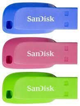 Изображение SANDISK BY WESTERN DIGITAL MEMORY DRIVE FLASH USB2 16GB/3PCS SDCZ50C-016G-B46T SANDISK